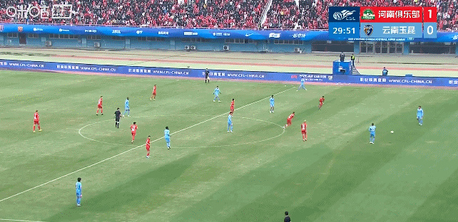 姆布拉屡失单刀&amp;amp;破门，河南2比1迎两连胜！玉昆后卫送礼+前锋乌龙！