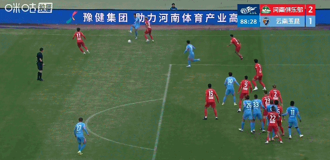 姆布拉屡失单刀&amp;amp;破门，河南2比1迎两连胜！玉昆后卫送礼+前锋乌龙！